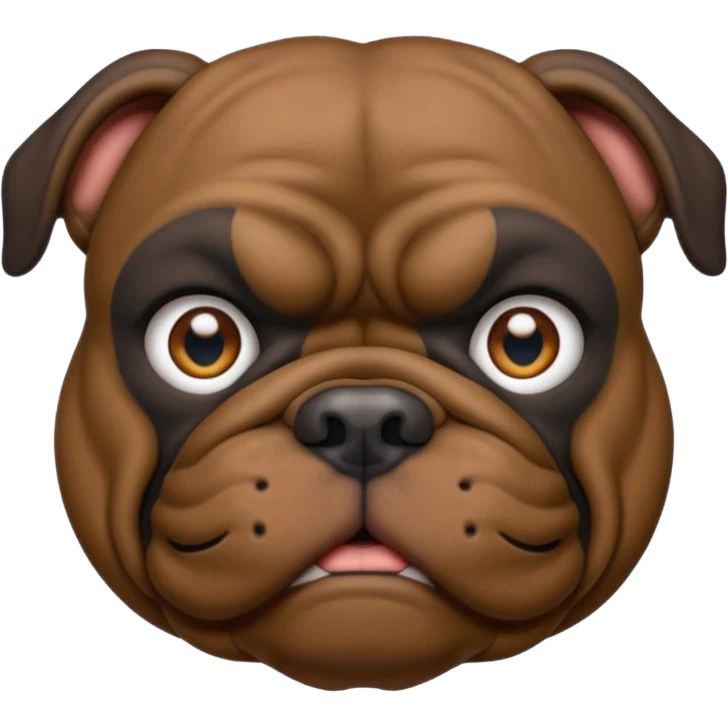 black bulldog Y3 emoji