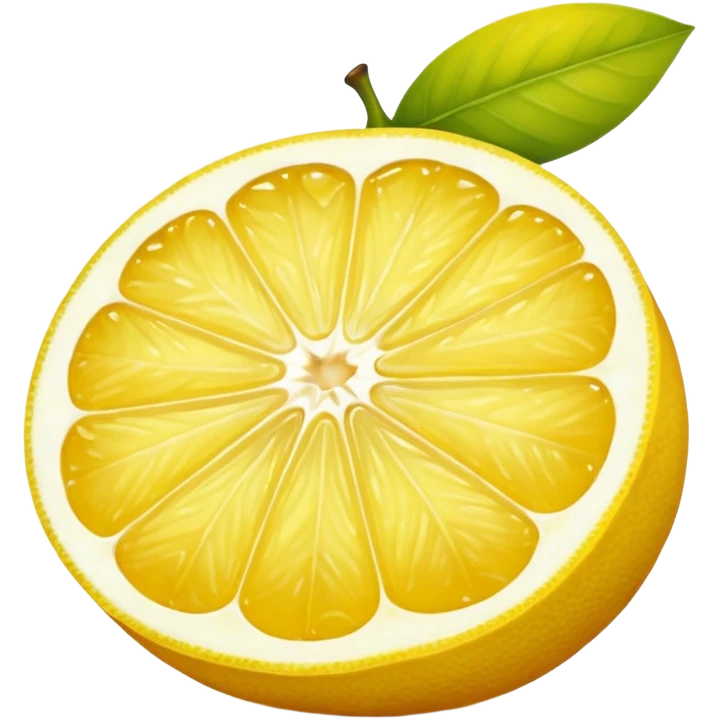 yellow half lemon emoji