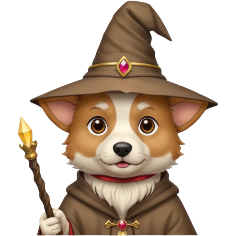 Dog wizard emoji