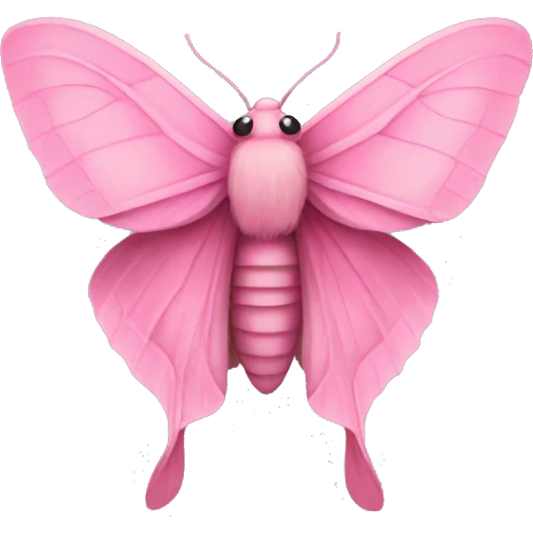 Pink moth emoji