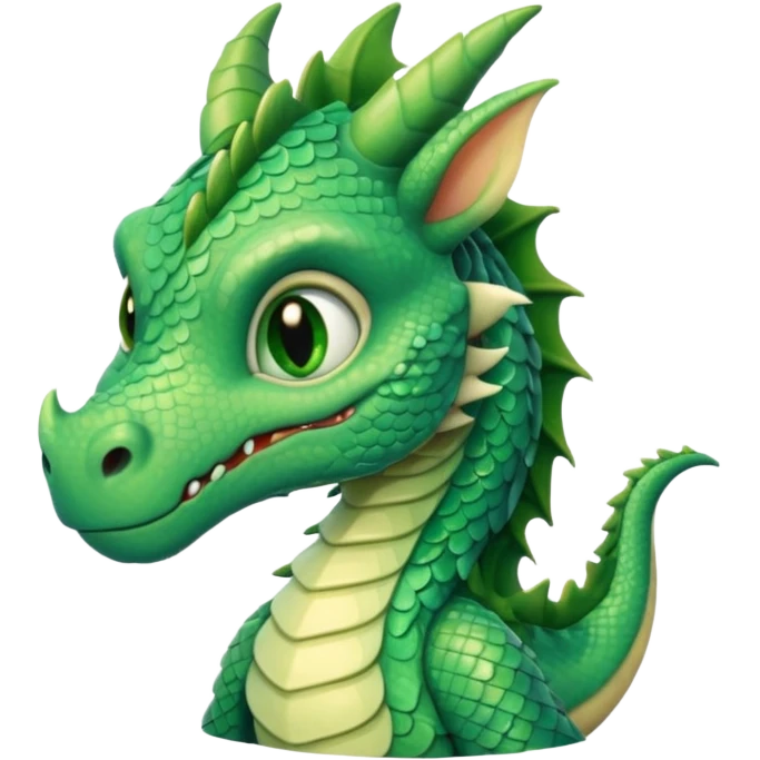 sad shy dragon emoji