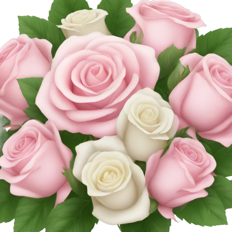 pink and white rose bouquet  emoji