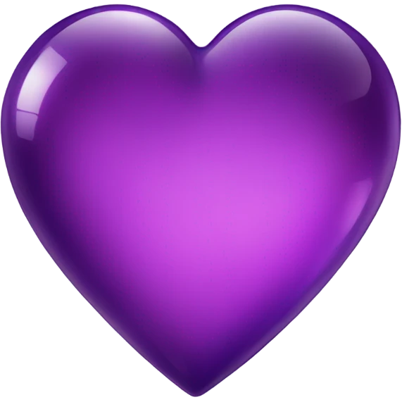 Shiny glass violet heart  emoji
