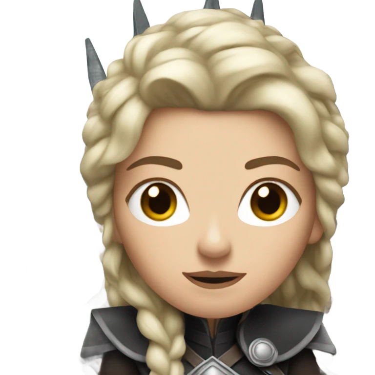 White Woman on the Iron throne emoji
