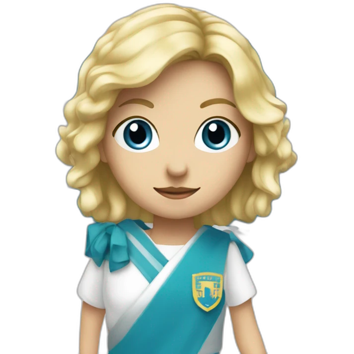 Charlotte with bleue eye and pentester flag emoji
