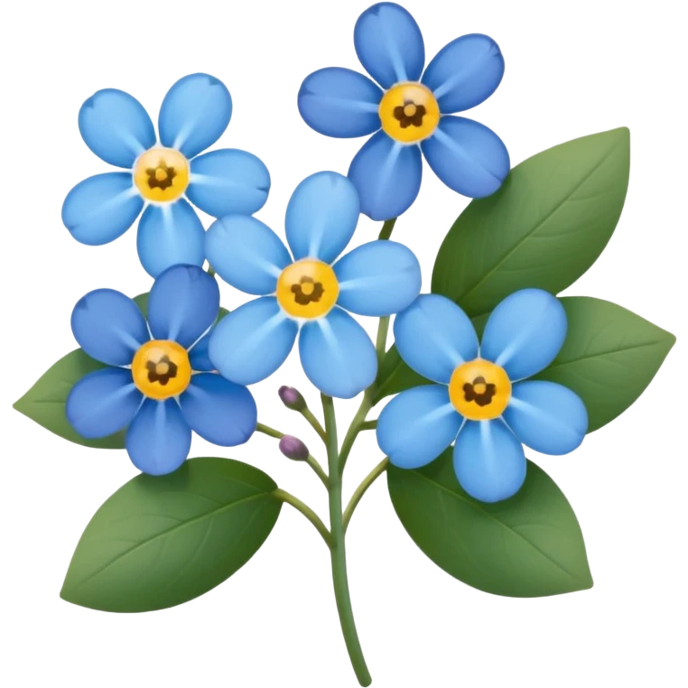Forget me not  emoji