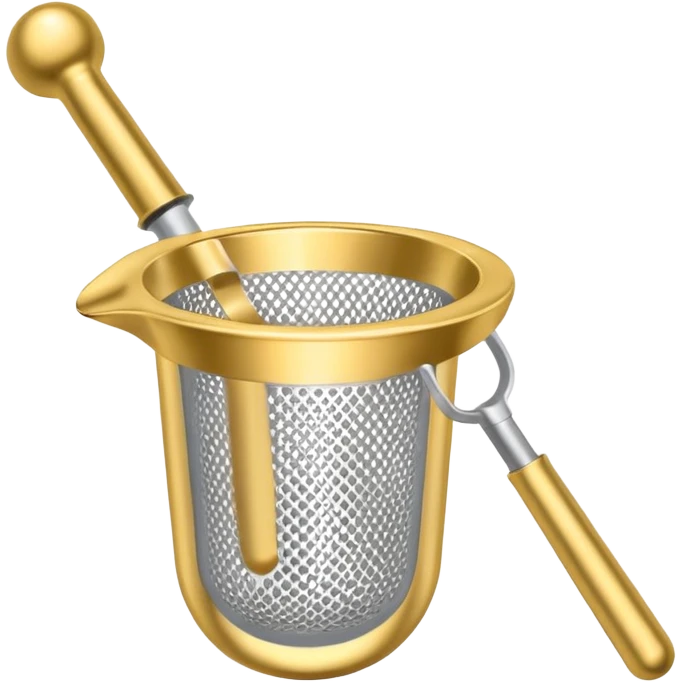 hanndle steel juice strainer emoji