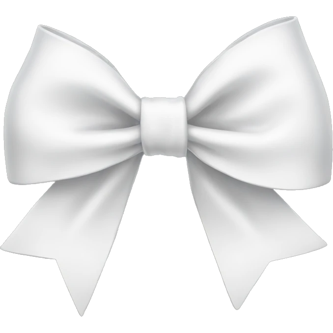white bow emoji