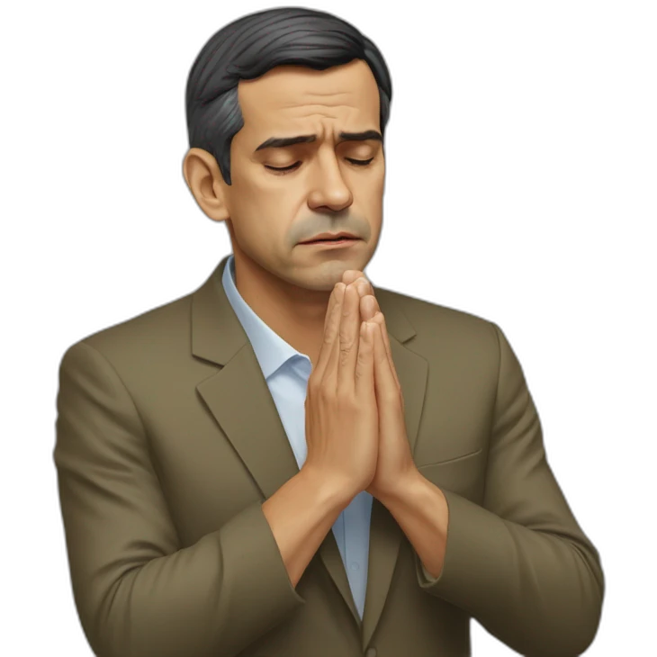 Pedro sánchez praying emoji