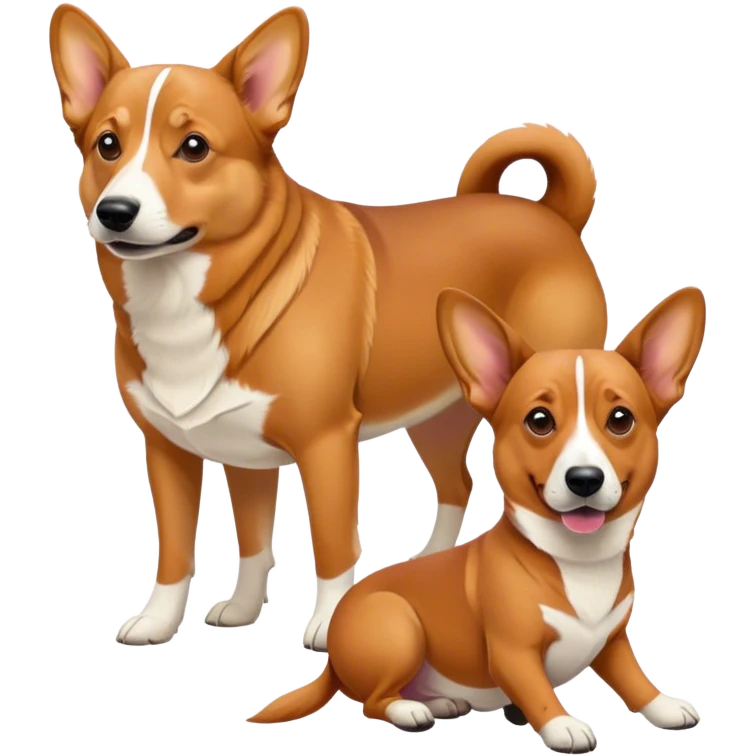 Corgi and Rhodesian Ridgeback emoji