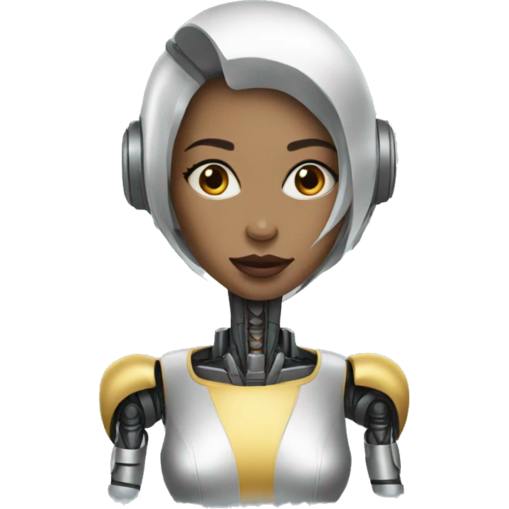 robot woman runway emoji