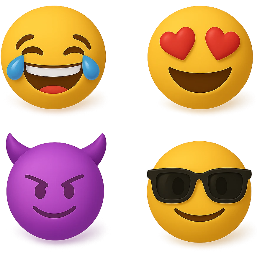 create this without background but keep all the shadows emoji