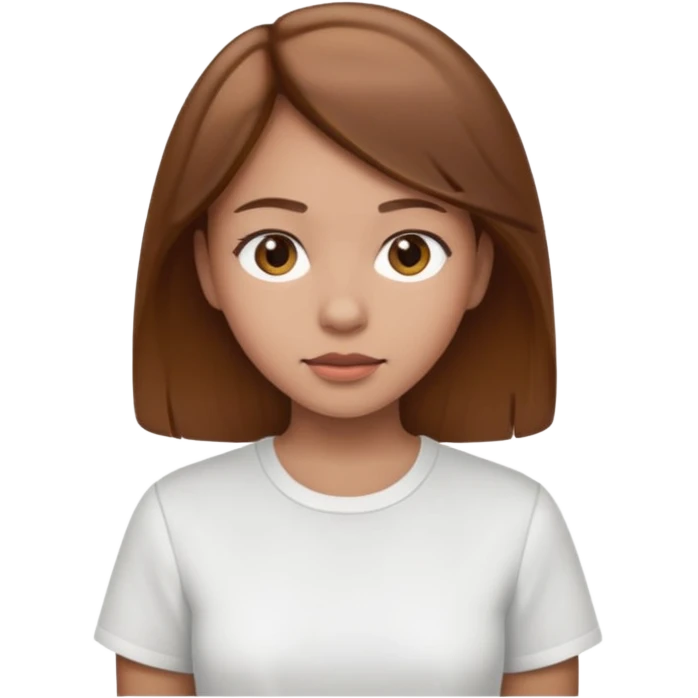 Clean girl I love brwon emoji