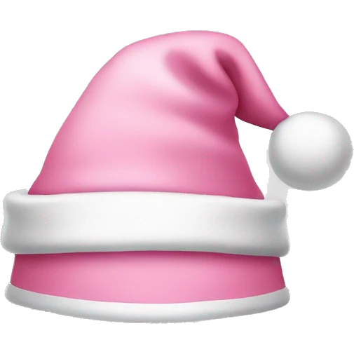 light pink santa hat emoji