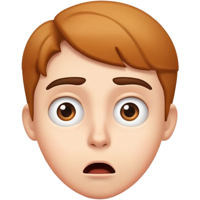 Surprised confused face emoji