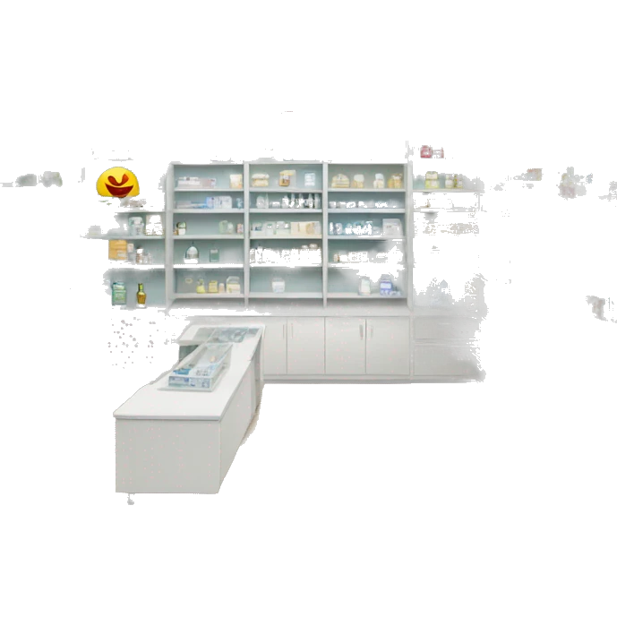Muebles de exhibición para farmacias emoji