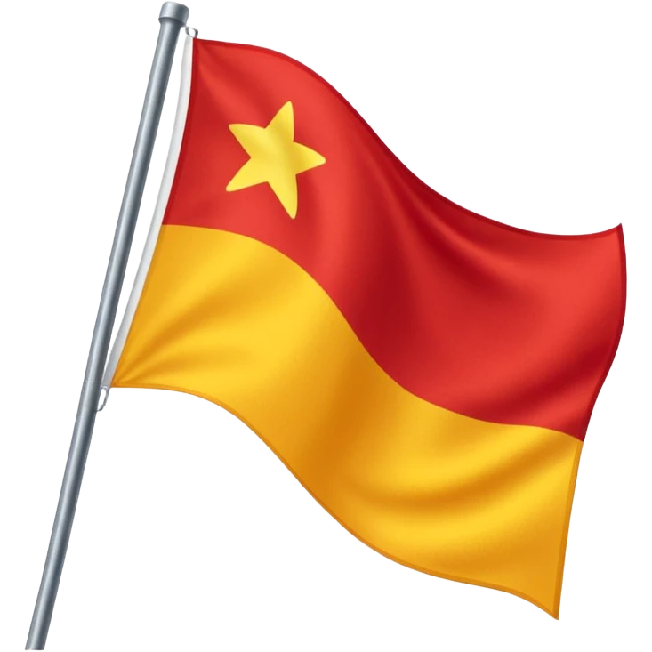 yellow and red flag emoji