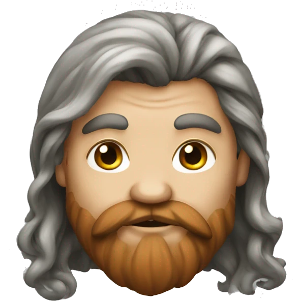 Dwarf with long hair emoji