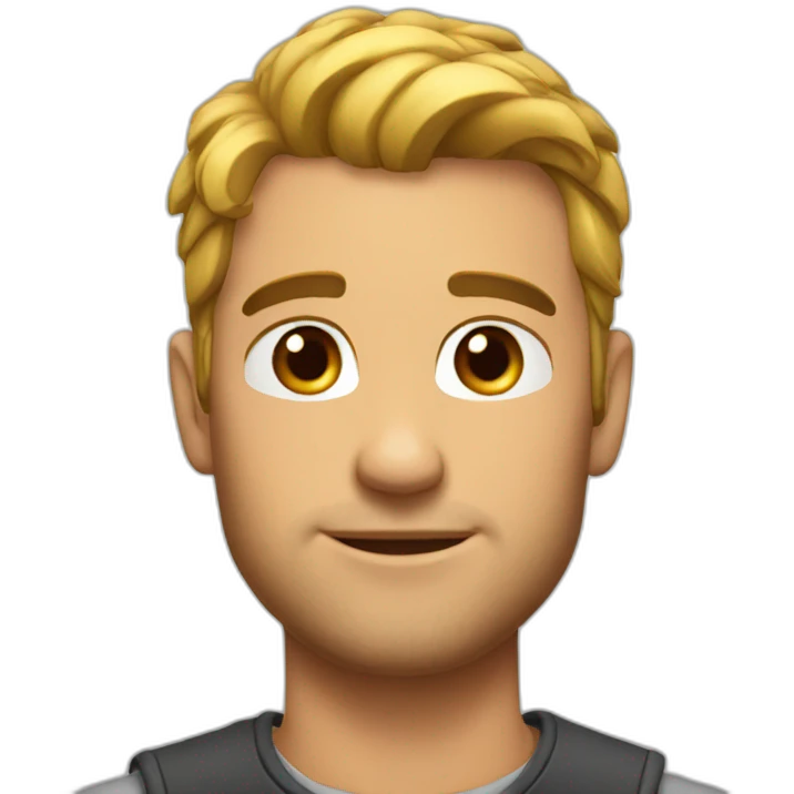Handsome hunk emoji