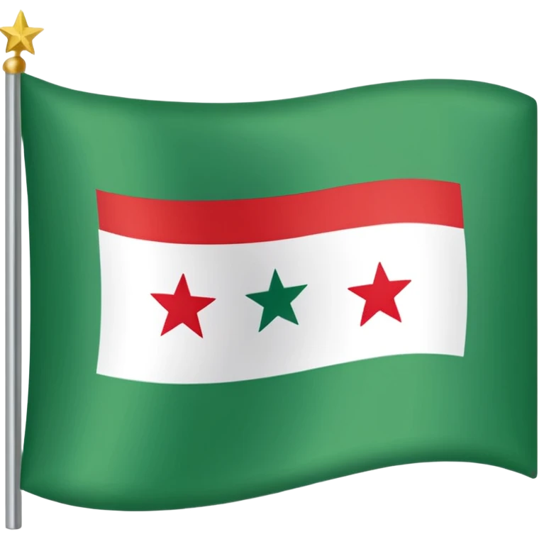  Green Syrian flag  emoji