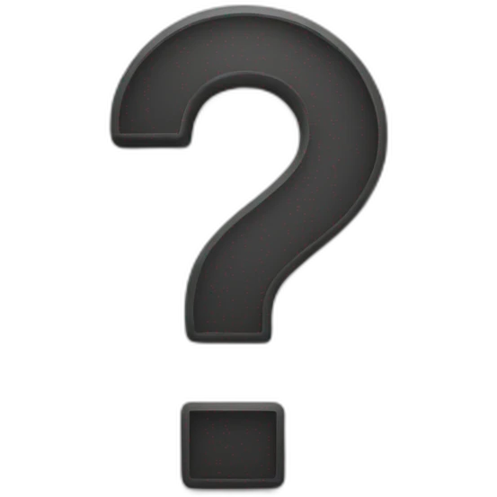 white question mark emoji