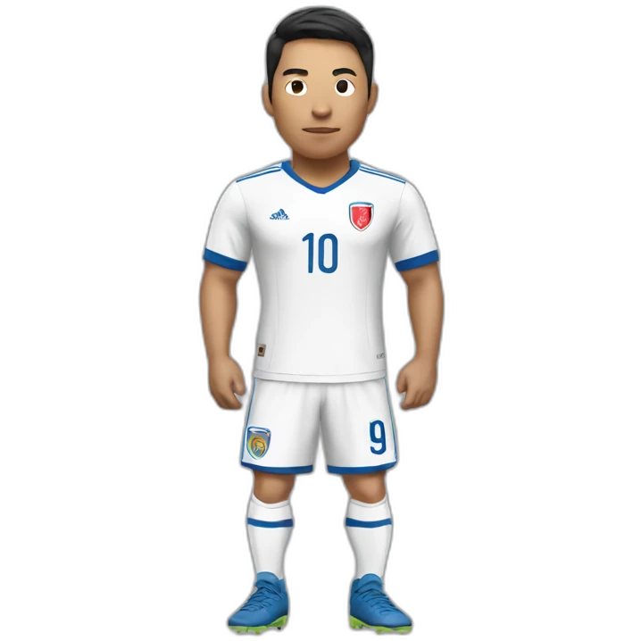 Asian soccer player emoji