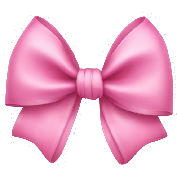 Pink bow emoji
