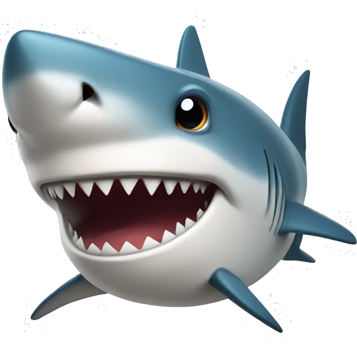 Shark giving a side eye  emoji