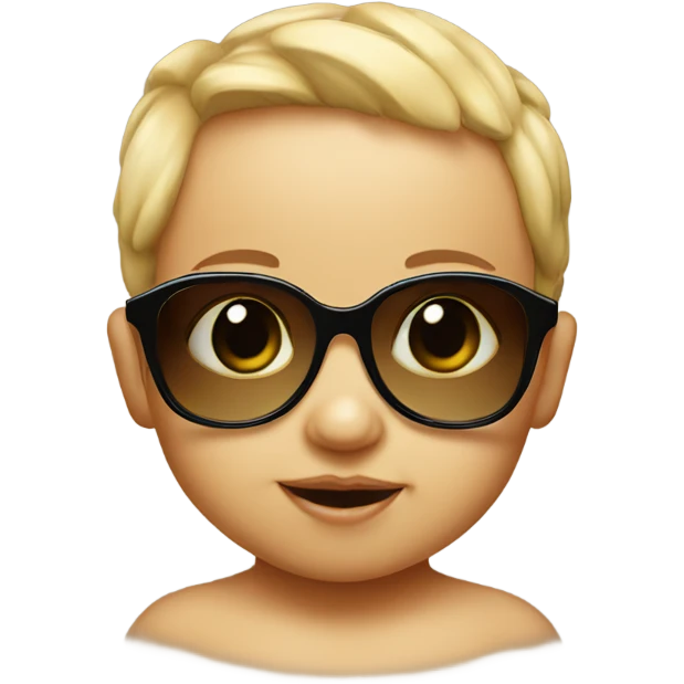 baby with sunglasses emoji