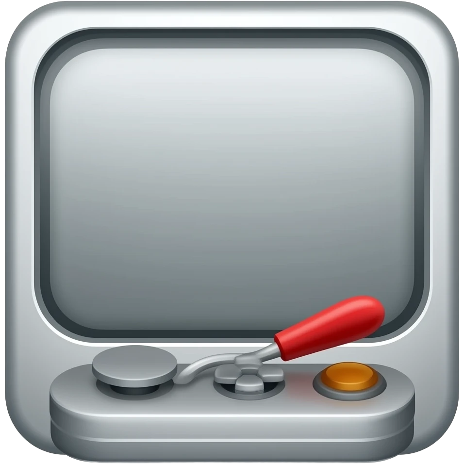 icone avec une mannette et un ecran de tv dessine dedans emoji