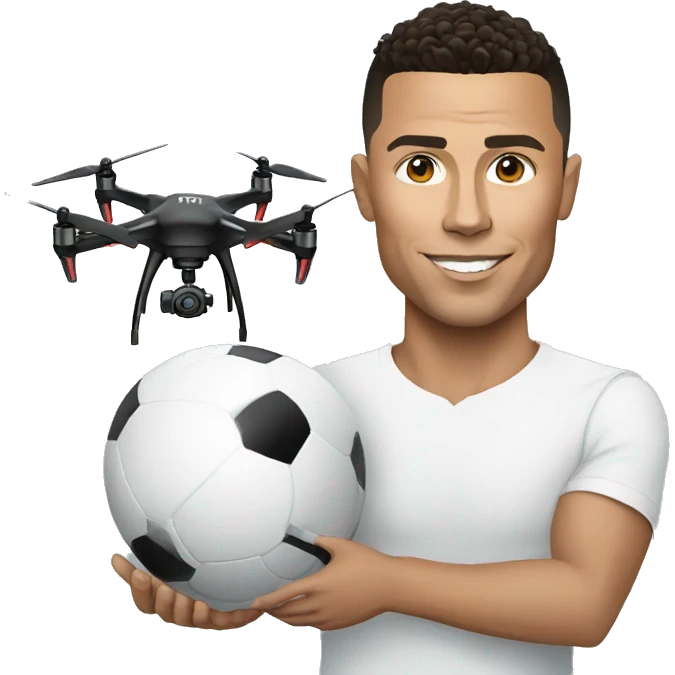 ronaldo with drone emoji