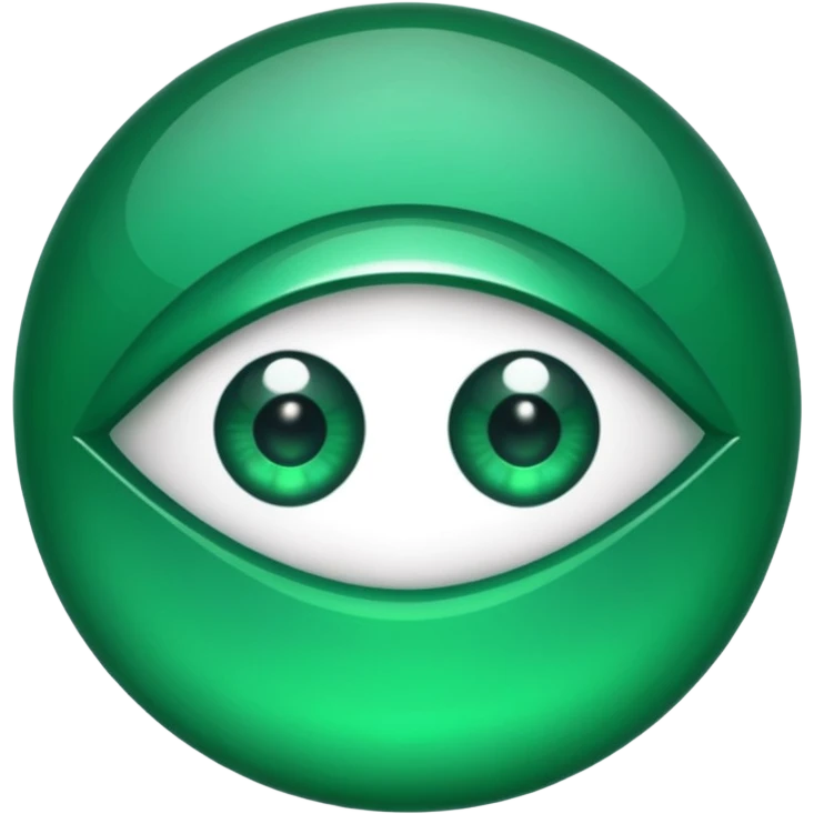 emerald with eyes  emoji