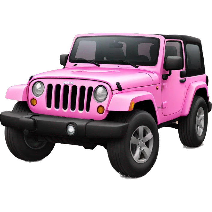 Pink girly modern jeep emoji