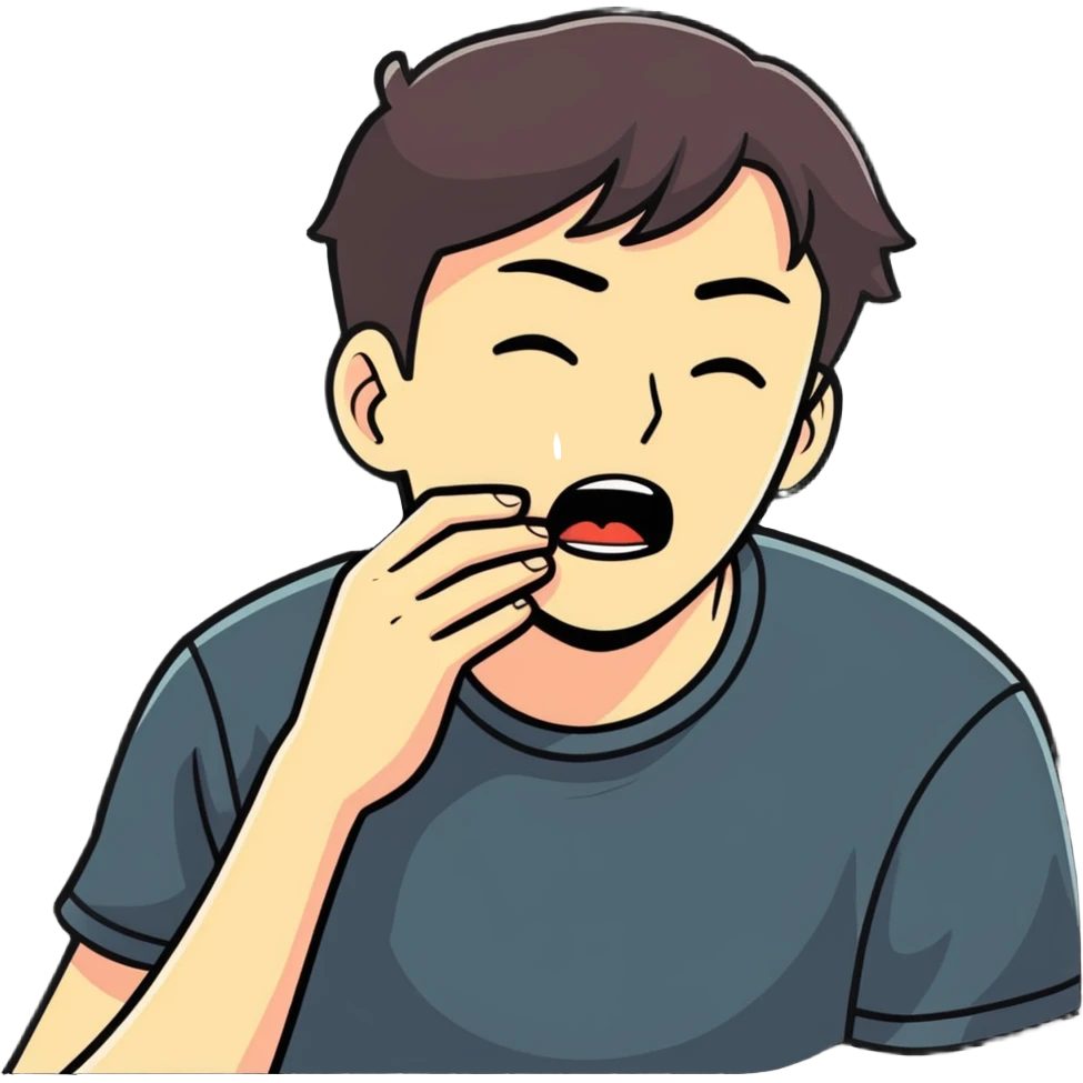 Guy choking himself emoji