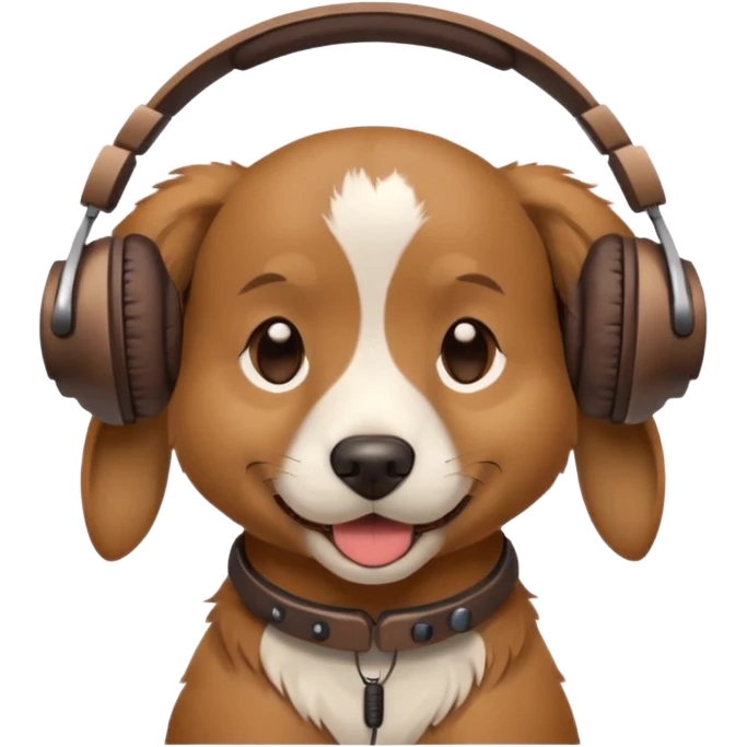 dog with headphones emoji