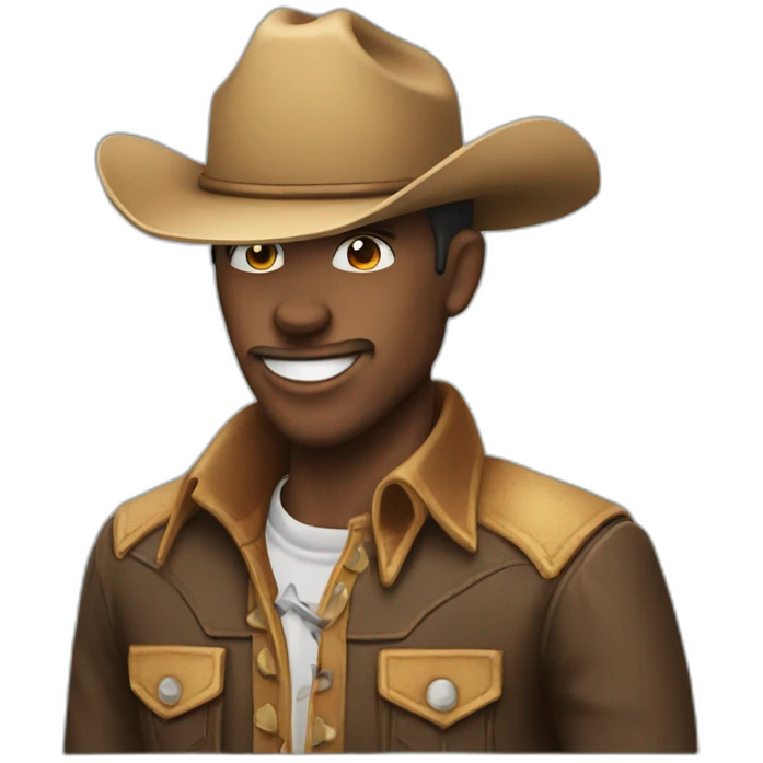 Pingouin en cow boy emoji