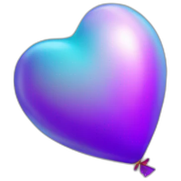 Ballon de cœur emoji