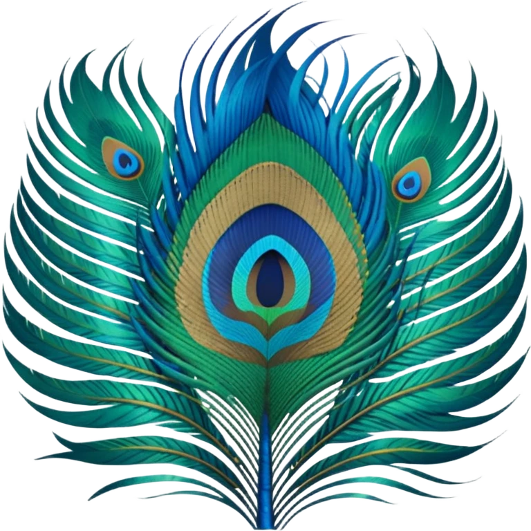 Peacock feather emoji