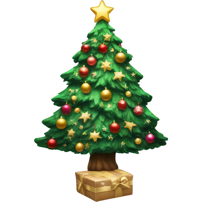 Aesthetic Christmas tree emoji