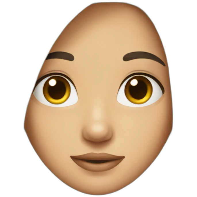 A girl with long black hair emoji