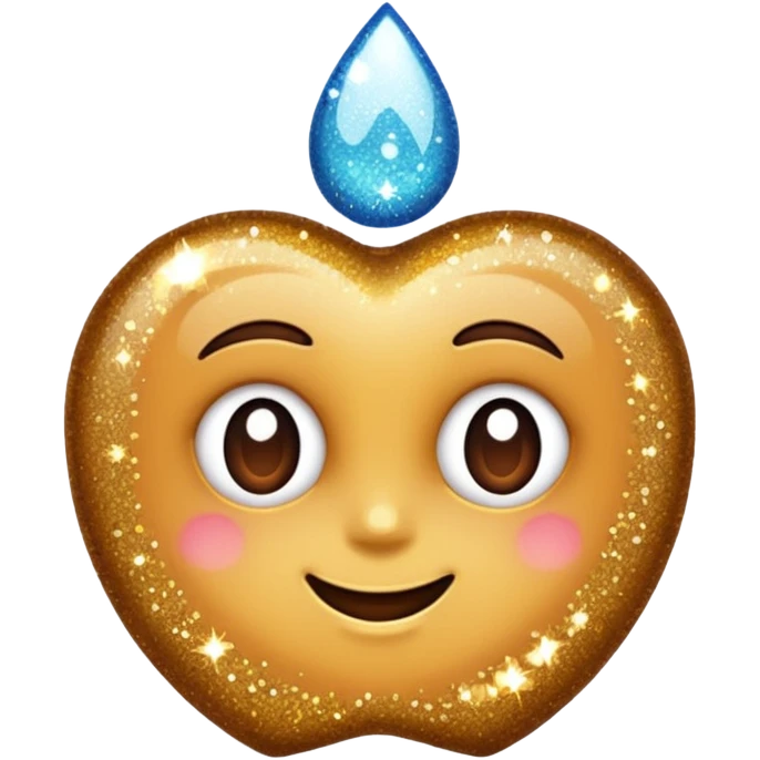 glitter cheap brown emoji