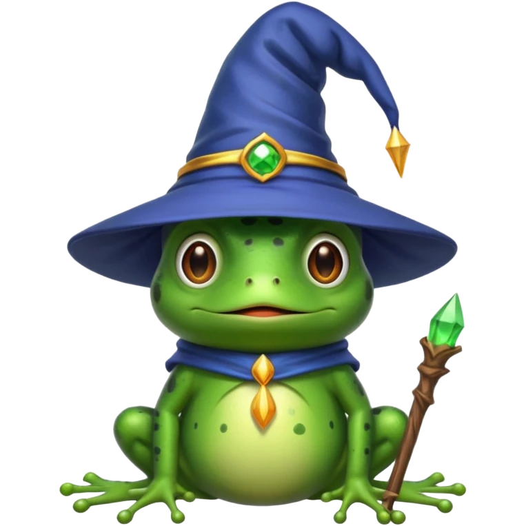frog with wizard hat emoji