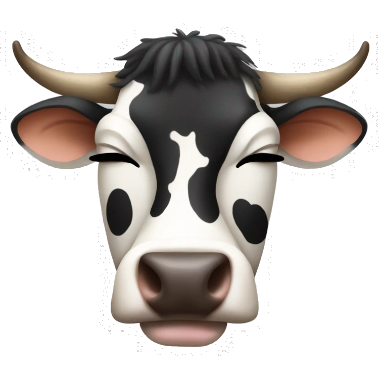 cow sleeping emoji