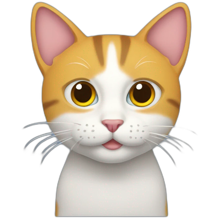 Gato con pez en la boca emoji