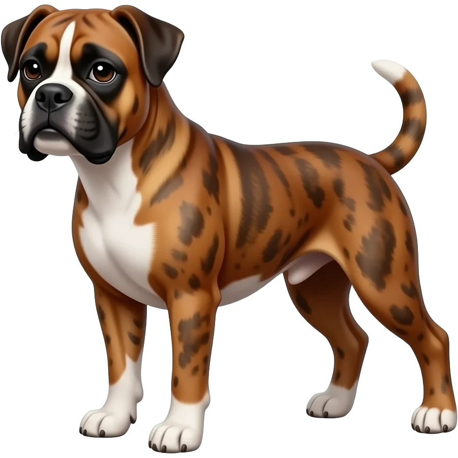 pitbull boxer brindle emoji