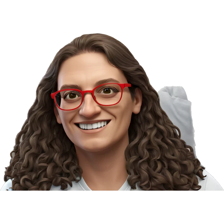 smiling boy with red glasses emoji