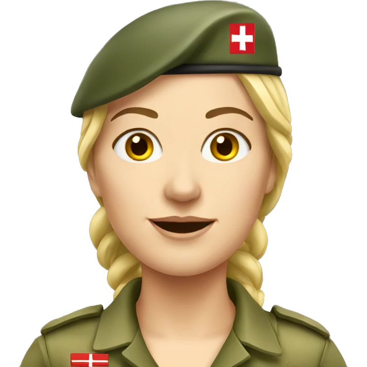 army woman swiss emoji