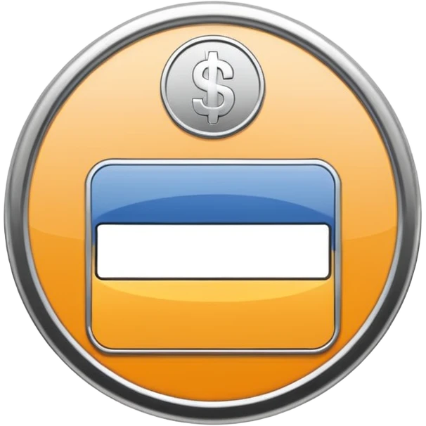 A clean, minimalist “credit counter” badge icon that communicates cumulative usage of design tokens (colours, font sizes, spacing) with an intentional economy of variation. No text. More like a Coin. emoji