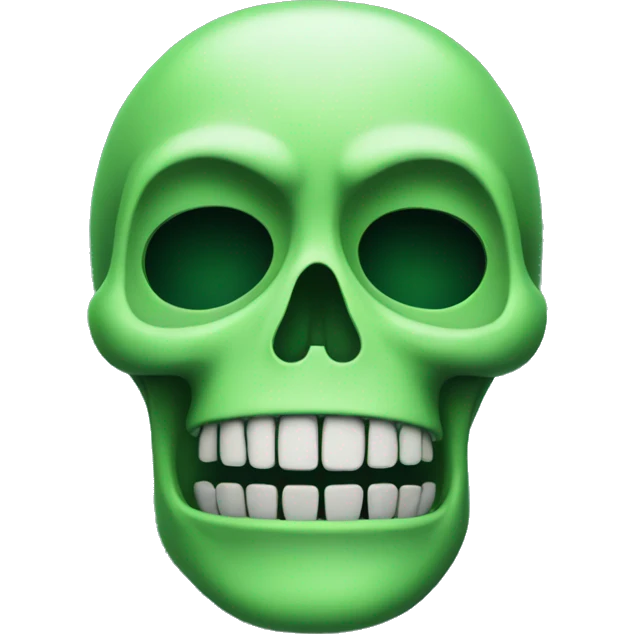 Green skeleton emoji