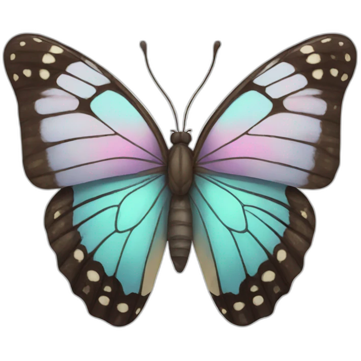 Ugly butterfly emoji